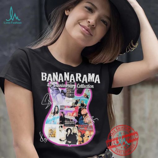 Official Bananarama 45th Anniversary Collection Signatures shirt