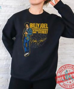 Official Billy Joel 52nd Street Signature t shirt