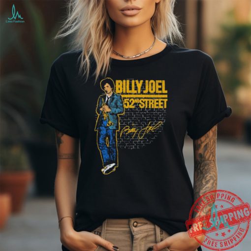 Official Billy Joel 52nd Street Signature t shirt