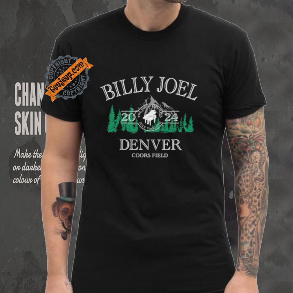 Official Billy Joel 7 12 24 Denver Piano Event Coors Field T Shirt Official Billy Joel 7 12 24 Denver Piano Event Coors Field T Shirt