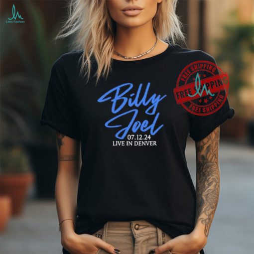 Official Billy Joel 7 12 24 Denver Set List T Shirt