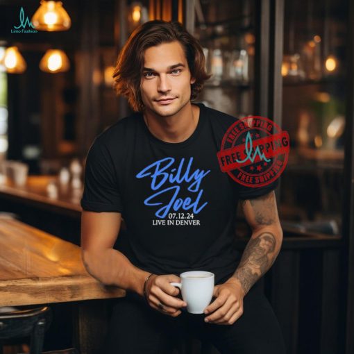 Official Billy Joel 7 12 24 Denver Set List T Shirt