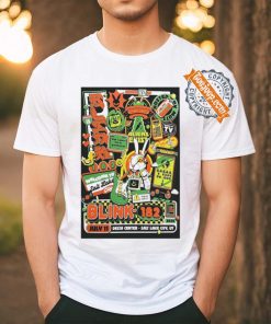 Official Blink 182 July 11 2024 Salt Lake City Utah Event Poster shirt