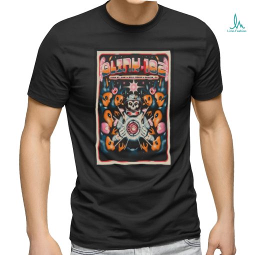Official Blink 182 June 27 2024 Ball Arena Denver CO Poster T Shirt