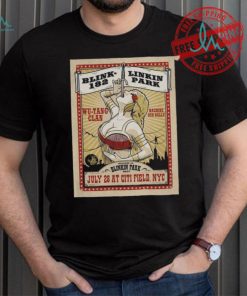 Official Blink 182 Linkin Park Wu Tang Clan Machine Gun Kelly Welcome To Blinkin Park 2017 July 28 At Citi Field Nyc shirt