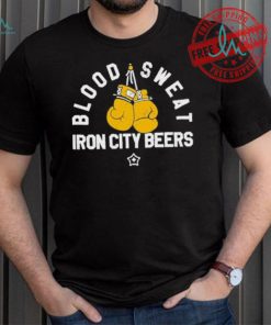 Official Blood Sweat Iron City Beers T Shirt