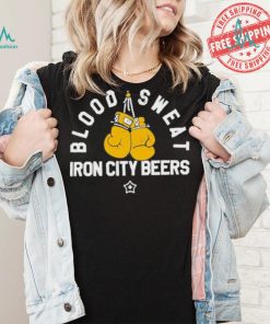 Official Blood Sweat Iron City Beers T Shirt