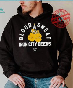 Official Blood Sweat Iron City Beers T Shirt