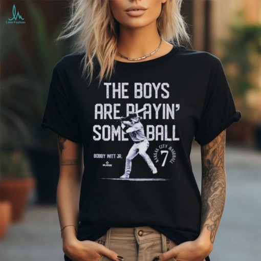 Official Bobby Witt Jr. Kansas City Royals Playin Some Ball Signature Shirt