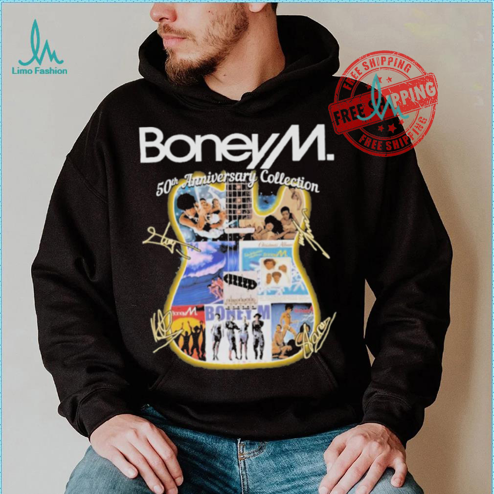 Official Boney M 50th Anniversary Collection Signatures shirt