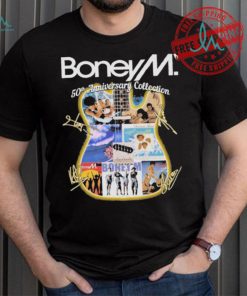 Official Boney M 50th Anniversary Collection Signatures shirt