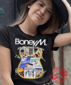 Official Boney M 50th Anniversary Collection Signatures shirt