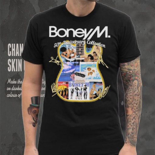 Official Boney M 50th Anniversary Collection Signatures shirt