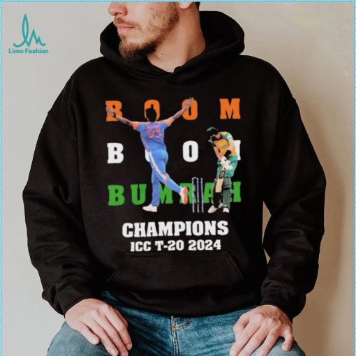 Official Boom Boom Bumrah Champions ICC T 20 2024 shirt