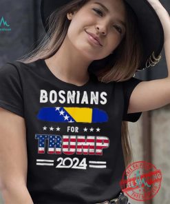 Official Bosnians for Trump 2024 bosnia and herzegovina flag T shirt