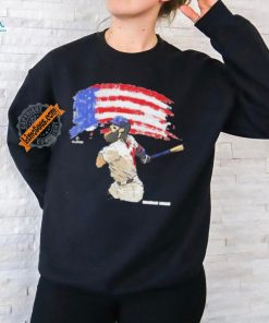 Official Brandon Marsh Philadelphia Phillies American flag swing shirt