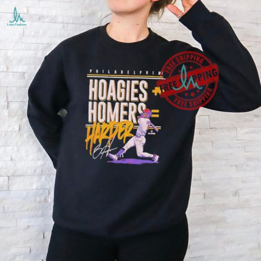 Official Bryce harper philadelphia hoagies homers T shirt