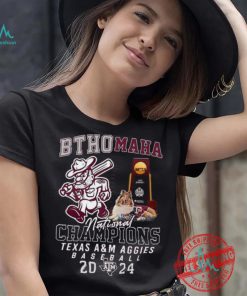 Official Bthomaha National Champions Texas A&M Aggies Baseball 2024 shirt