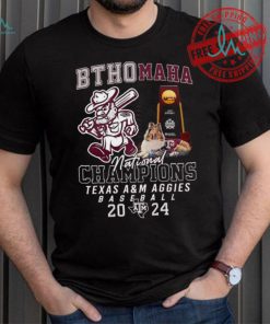 Official Bthomaha National Champions Texas A&M Aggies Baseball 2024 shirt