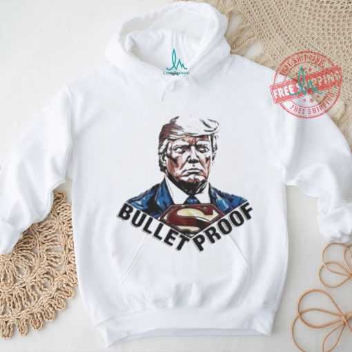 Official Bullet proof Donald Trump superman T shirt