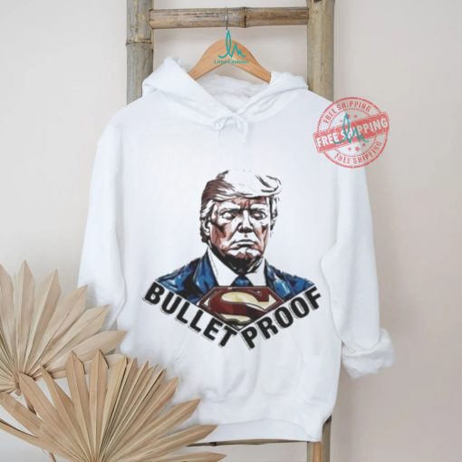 Official Bullet proof Donald Trump superman T shirt