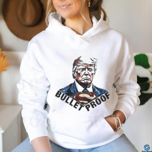 Official Bullet proof Donald Trump superman T shirt