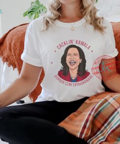 Official Cackin’ Kamala Harris border czar extraordinaire laughing cartoon T shirt