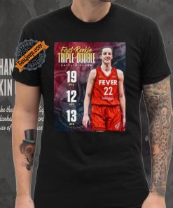 Official Caitlin Clark 19pts 12 ast 13 reb first rookie triple double shirt