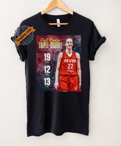 Official Caitlin Clark 19pts 12 ast 13 reb first rookie triple double shirt