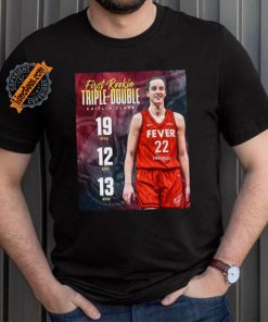 Official Caitlin Clark 19pts 12 ast 13 reb first rookie triple double shirt