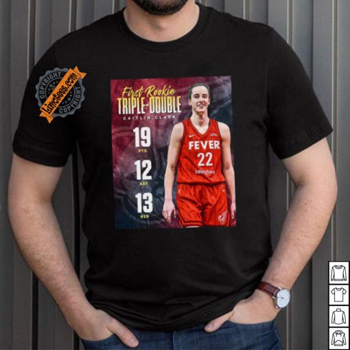 Official Caitlin Clark 19pts 12 ast 13 reb first rookie triple double shirt