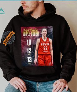 Official Caitlin Clark 19pts 12 ast 13 reb first rookie triple double shirt
