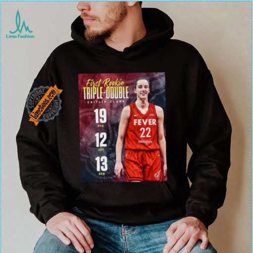 Official Caitlin Clark 19pts 12 ast 13 reb first rookie triple double shirt