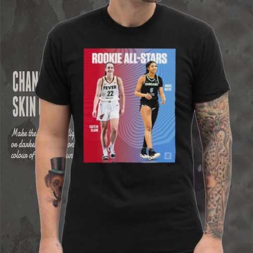 Official Caitlin Clark and Angel Reese Rookie All Stars shirt