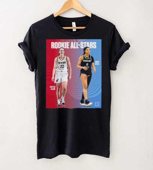 Official Caitlin Clark and Angel Reese Rookie All Stars shirt