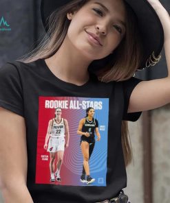 Official Caitlin Clark and Angel Reese Rookie All Stars shirt