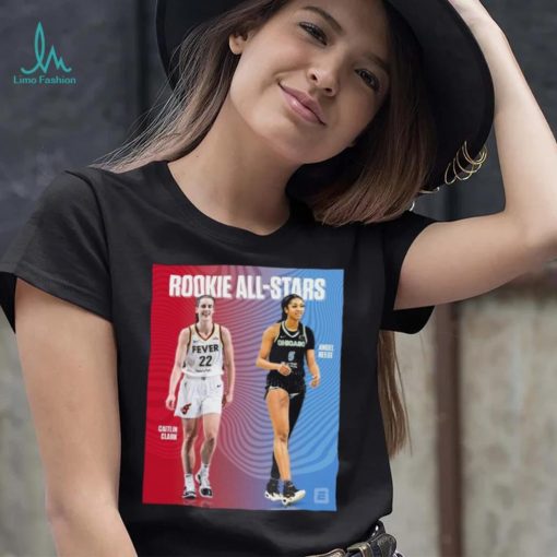 Official Caitlin Clark and Angel Reese Rookie All Stars shirt