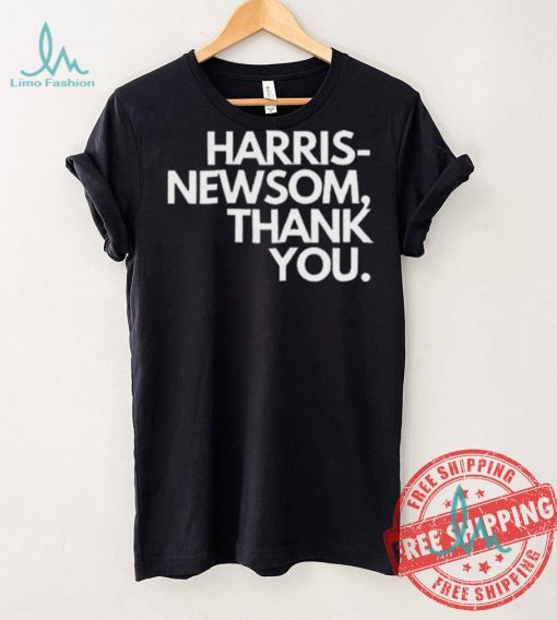 Official Callmeshivy Harris Newsom Thank You Shirt