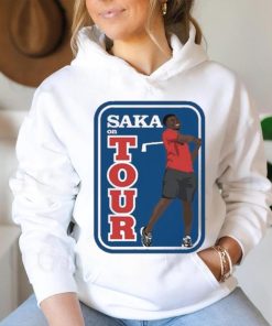 Official Carlbourkeart Bukayo Saka On Tour Golf Painting t shirt