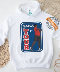 Official Carlbourkeart Bukayo Saka On Tour Golf Painting t shirt