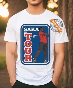 Official Carlbourkeart Bukayo Saka On Tour Golf Painting t shirt