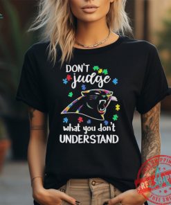 Official Carolina Panthers Autism Don’t Judge What You Don’t Understand Shirt