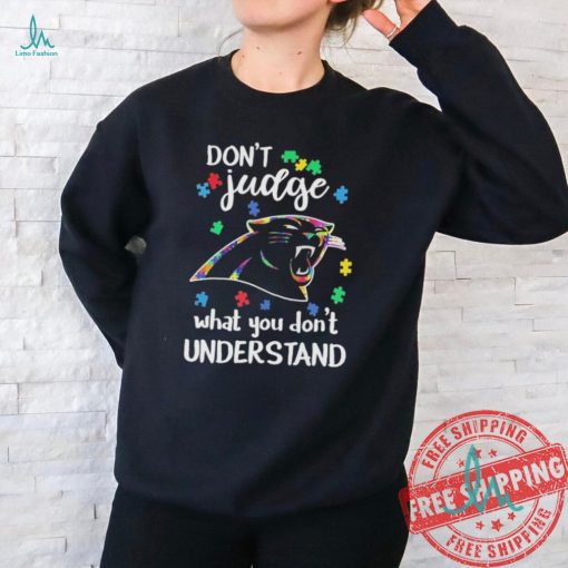 Official Carolina Panthers Autism Don’t Judge What You Don’t Understand Shirt
