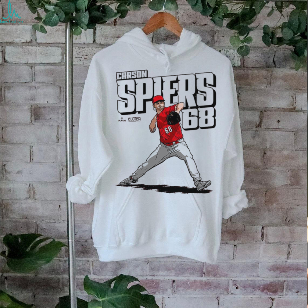 Official Carson Spiers MLB Cincinnati Reds #68 Player t shirt Official Carson Spiers MLB Cincinnati Reds #68 Player t shirt