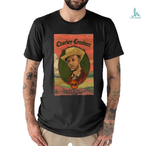 Official Charley Crockett Jul 23 2024 Royal Oak Music Theatre In Royal Oak MI Poster T Shirt