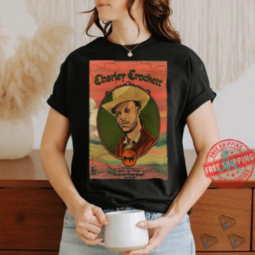 Official Charley Crockett Jul 23 2024 Royal Oak Music Theatre In Royal Oak MI Poster T Shirt