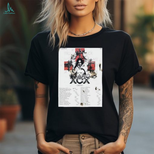Official Charli XCX 2024 Tour 2024 Poster shirt