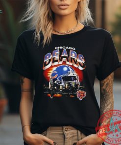 Official Chicago Bears skyline helmet vintage shirt