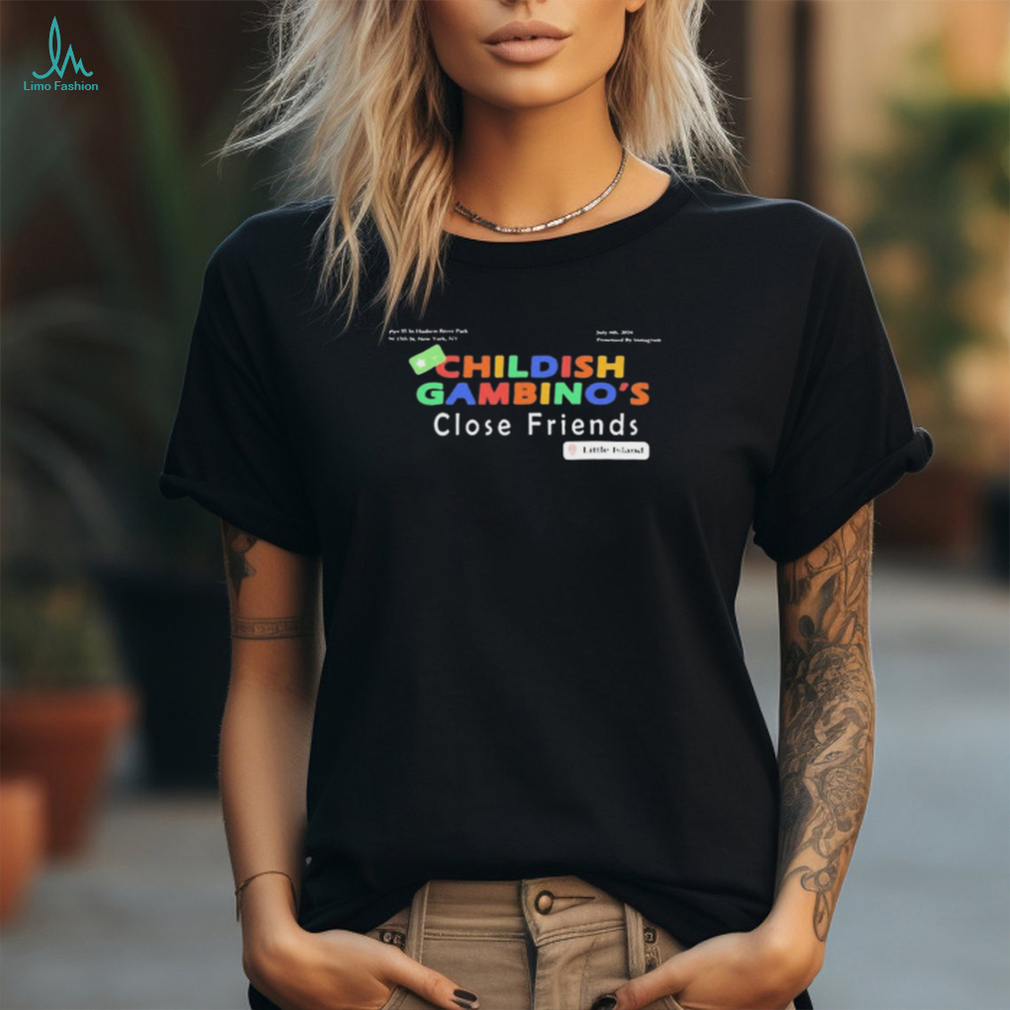 Official Childish Gambino’s Close Friends Little Island 2024 t shirt Official Childish Gambino’s Close Friends Little Island 2024 t shirt