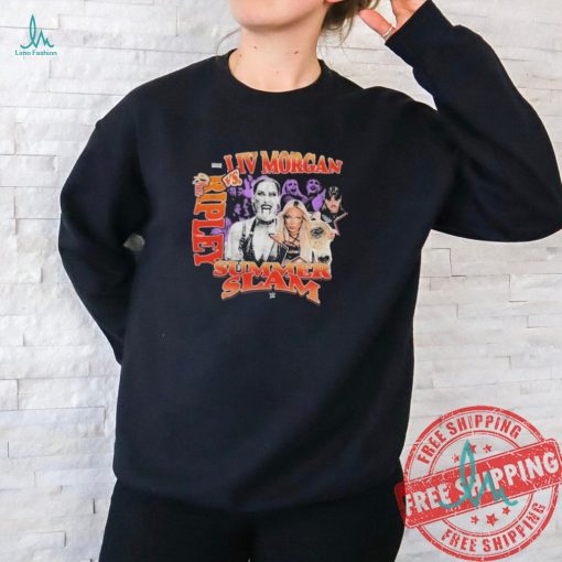 Official Cleveland Browns Liv Morgan Vs Rhea Ripley Summer Slam WWE T shirt